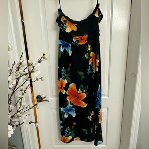 The Limited: strapless tropical dress with flowers